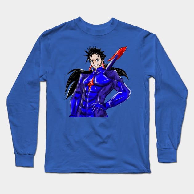 Lancer from fate stay night Long Sleeve T-Shirt by jorge_lebeau